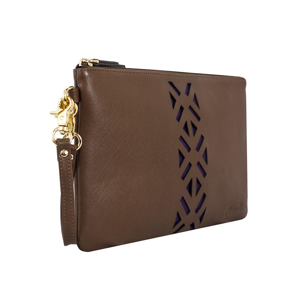 Leather PractiPouch Large - Sienna